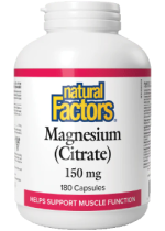 Magnesium Citrate 150mg - 180 Caps