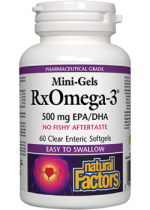 Mini-Gels RxOmega-3 500mg EPA/DHA - 60 Enteripure Softgels