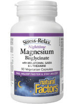 Stress-Relax Nighttime Magnesium Bisglycinate - 90 V-Caps