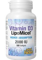 Vitamin D3 LipoMicel 2000iu - 180 Softgels
