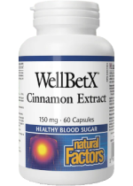 WellBetX Cinnamon Extract 150mg - 60 Caps