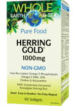 Whole Earth & Sea Pure Food Herring Gold 1,000mg - 60 Softgels