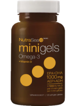 Nutra Sea + D Mini Gels Omega-3 + Vitamin D (Fresh Mint) - 120 Softgels