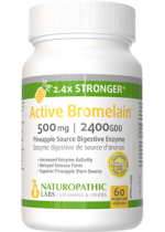 Active Bromelain 500mg (2400GDU) - 60 V-Caps 