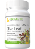 Olive Leaf Extract 500mg (Organic / 20% Oleuropein) - 60 V-Caps
