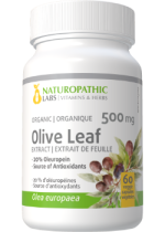 Olive Leaf Extract 500mg (Organic / 20% Oleuropein) - 60 V-Caps