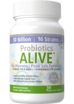 Probiotics Alive For Women 50 Billion (Plus FOS Prebiotic) - 30 V-Caps