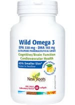 Wild Omega-3 EPA330 / DHA165 (Lemon Flavour) - 60 Softgels
