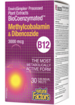 BioCoenzymated Vitamin B-12 Methylcobalamin & Dibencozide 3,000mcg - 30 Sublingual Tabs