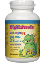 Big Friends Chewable D3 400iu (Berry Bunch) - 250 Chew Tabs