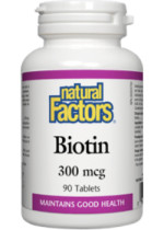 Biotin 300mcg - 90 Tabs - Natural Factors