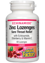 Echinamide Zinc Lozenges Sore Throat Relief (Cherry) - 60 Lozenges