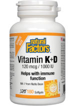Vitamin K + D - 180 Softgels BONUS
