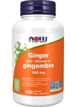 Ginger Root  550mg - 100 V-Caps
