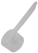 Clear Plastic Measuring Tea Scoop - 1oz Scoop