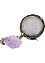 Stainless Tea Ball Mesh With Amethyst Crystal (4.5cm) - 1 Infuser