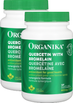 Quercetin W/ Bromelain 500mg - 120 + 120 Caps (2 For Deal)
