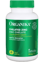 Chelated Zinc 50mg - 45 Tabs