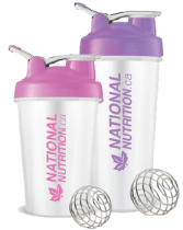 Shaker Duo + Mixer Ball & Carrying Toggle (Various Colours, BPA Free) - 450ml + 750ml