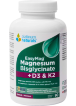 EasyMag Magnesium Bisglycinate + D3 & K2 - 90 Softgels 