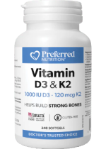 Vitamin D3 & K2 - 240 Softgels