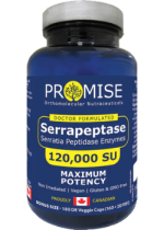 Serrapeptase 120,000 SU - 180 V-Caps