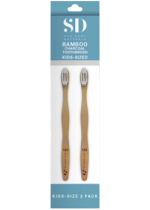 Kids Bamboo Charcoal Toothbrushes - 2pk