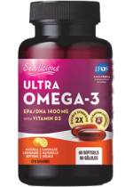 Sea-Licious Ultra Omega-3 + Vitamin D3 - 60 Softgels - Karlene’s Sea-licious