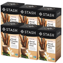 Decaf Vanilla Chai (Black Tea) - 18 Tea Bags x 6 Boxes