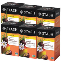 Mango Passion Fruit (Herbal Tea Caffeine Free) - 20 Tea Bags x 6 Boxes