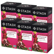 Pomegranate Raspberry (Green Tea & Matcha) - 18 Tea Bags x 6 Boxes