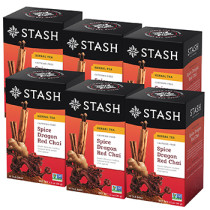 Spice Dragon Red Chai (Herbal Tea Caffeine Free) - 18 Tea Bags x 6 Boxes