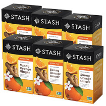 Sunny Orange Ginger (Herbal Tea Caffeine Free) - 18 Tea Bags x 6 Boxes
