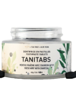 Tanitabs Toothpaste Tablets (Fresh Mint With Charcoal, Jar) - 124 Tabs
