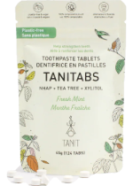 Tanitabs Toothpaste Tablets (Fresh Mint, Pouch) - 124 Tabs