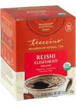 Organic Mushroom Herbal Tea (Reishi Eleuthero) - 10 Tea Bags