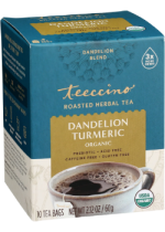 Organic Roasted Herbal Tea (Dandelion Turmeric) - 10 Tea Bags