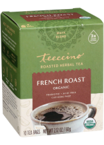Organic Roasted Herbal Tea (French Roast) - 10 Tea Bags - Teeccino 