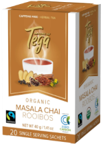 Organic Masala Chai Rooibos (Herbal Tea Fair-Trade) - 20 Tea Bags