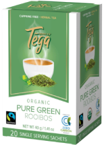 Organic Pure Green Rooibos (Herbal Tea Fair-Trade) - 20 Tea Bags