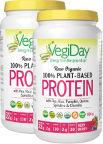 Vegiday Raw Organic Protein (Very Berry) - 936 + 936g 