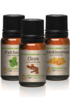 Essential Oil Warming Trio (Clove, Frankincense, Patchouli) - 3 x 10ml