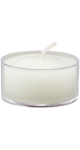 Pure Beeswax Candle Tea Light (Pearl) With Clear Plastic Cup