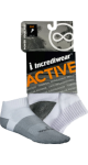 Active Socks (Low Cut, White, SM) - 1 Pair