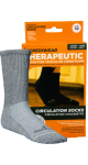 Circulation Socks (Crew Height, Grey, LG) - 1 Pair