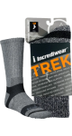 Trek Socks (Crew Height, Grey, SM) - 1 Pair