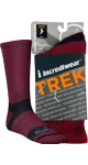 Trek Socks (Crew Height, Red, Med) - 1 Pair