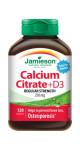 Calcium Citrate With Vitamin D - 120 Caplets - Jamieson