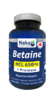 Betaine HCL 650mg + Protease - 75 V-Caps