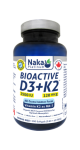 Bioactive D3 + K2 (Mk-7 Form) 2,500iu + 120 mcg - 300 Softgels